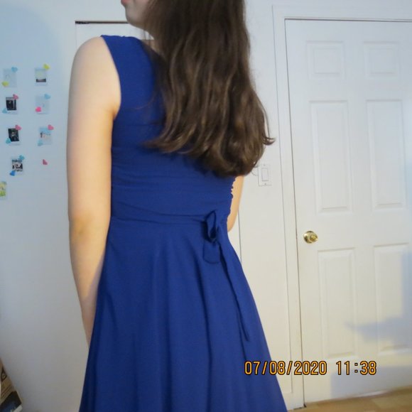 Royal blue evening dress - Picture 4 of 6